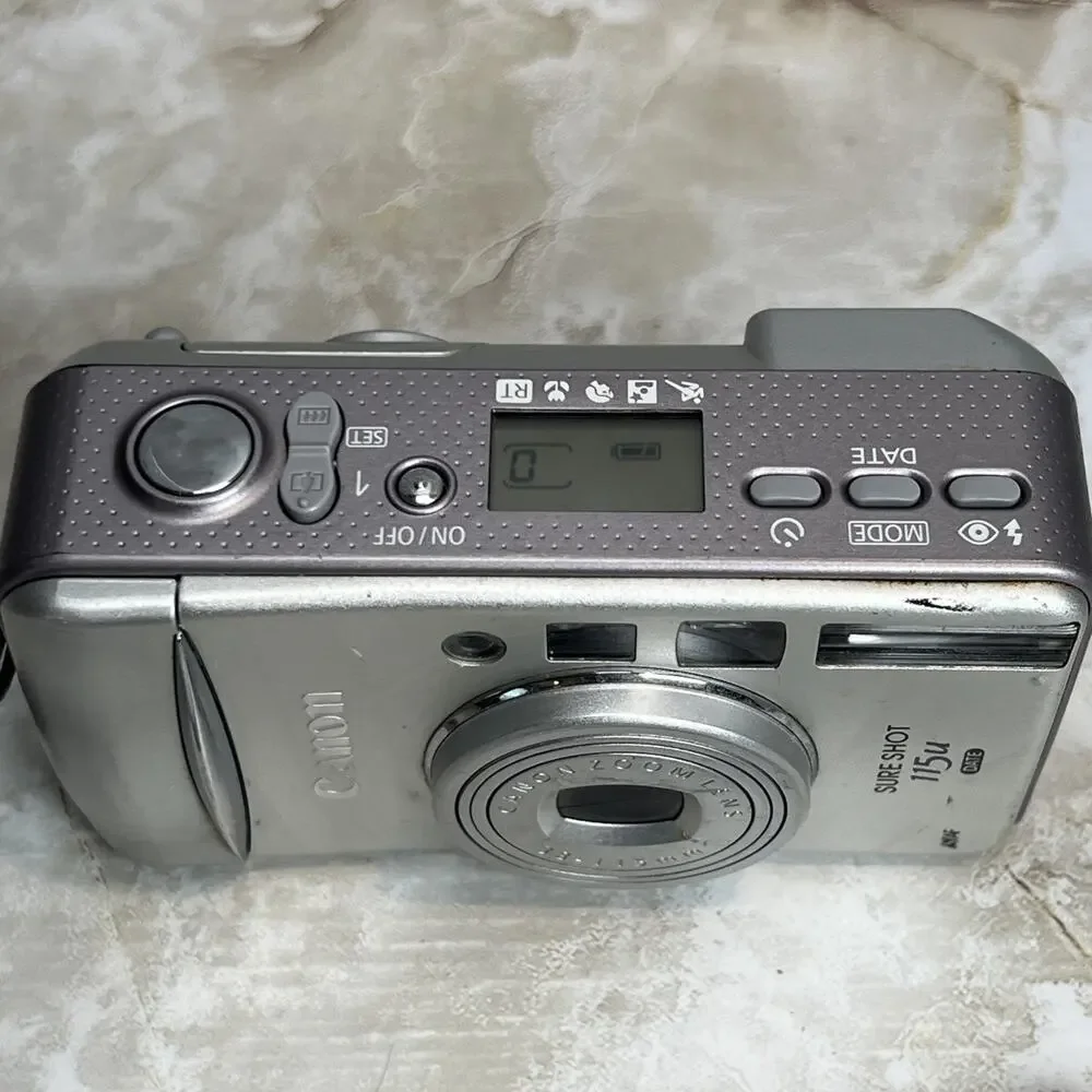 Canon Sure Shot 115u Date 35mm Film Camera Tested Working NO FILM or BATTERIES